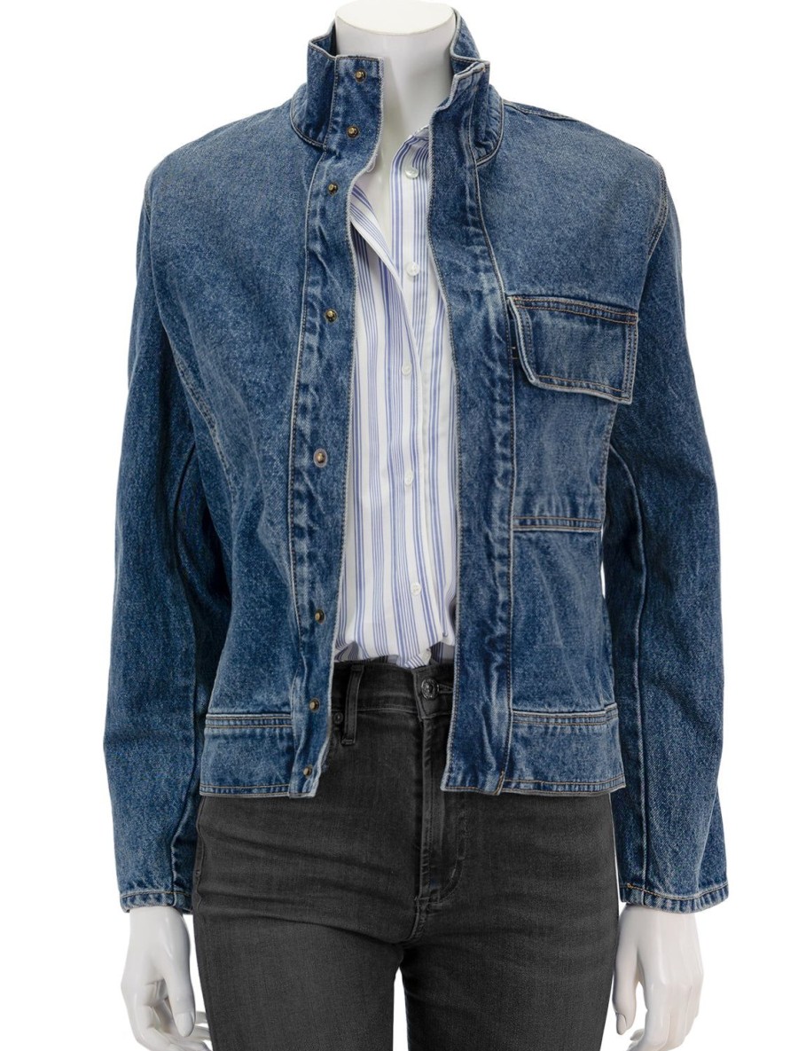 Wholesale Marilou Denim Jacket In Ocean Wash Jean Jackets