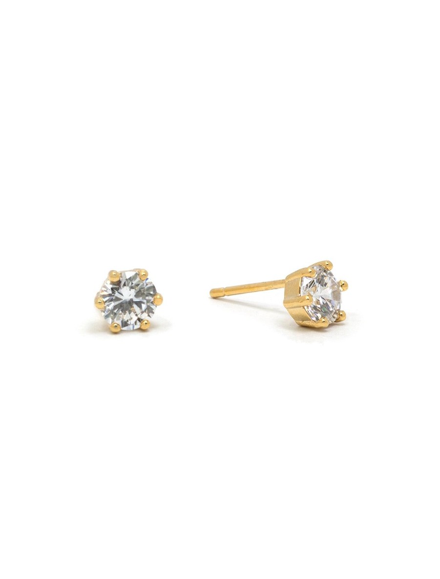 Best Solitaire Cz Studs In Gold Studs