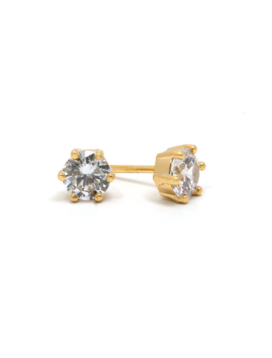 Best Solitaire Cz Studs In Gold Studs