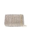 Hot Brit Flat Pleated Pouch In Champagne Event/Night-Out Bags