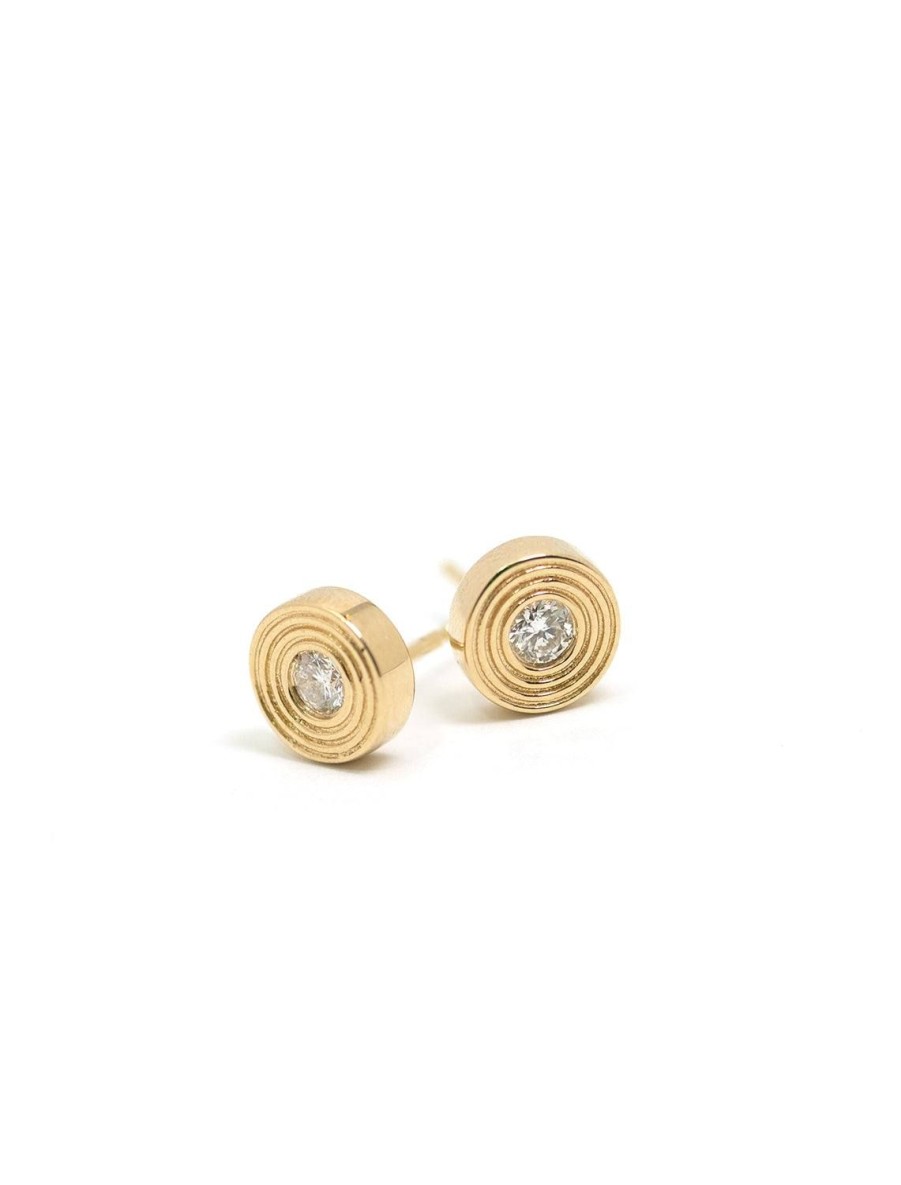 Wholesale Small Fluted Diamond Studs Studs