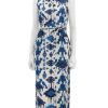 Clearance Livia Dress In Blue Ikat Printed Dresses