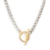 Best Two Tone Curb Chain With Toggle Necklace Chain Necklaces