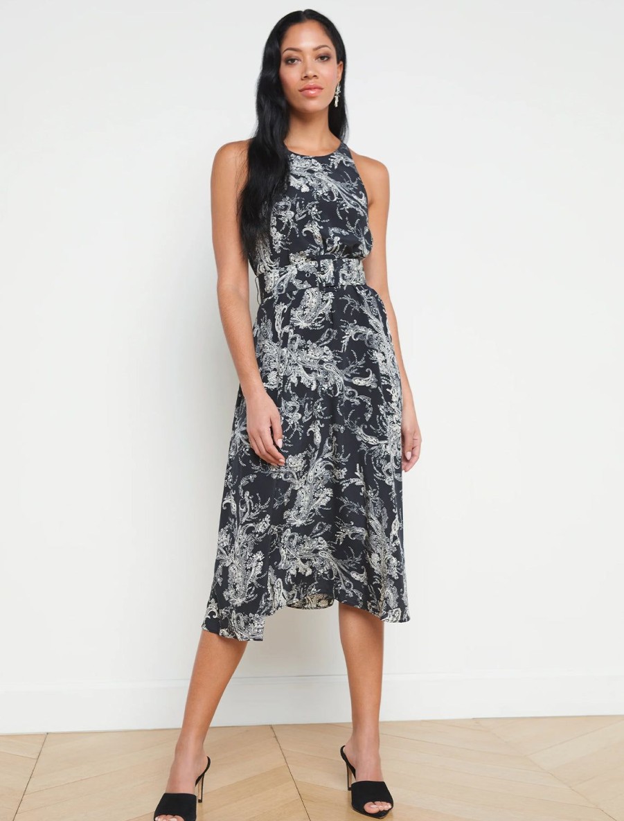 New Vivian Dress In Sketch Paisley Print Occasion Dresses