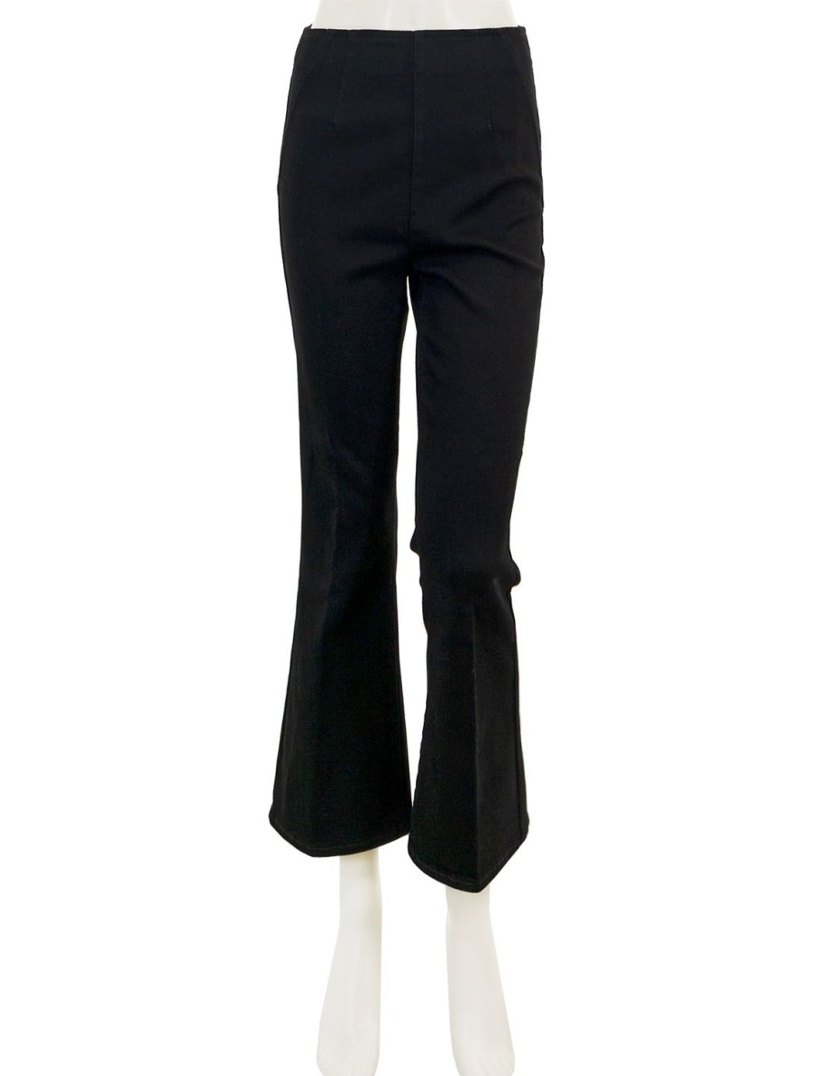 Hot Carson Pull On Ankle Flare In Onyx Pants