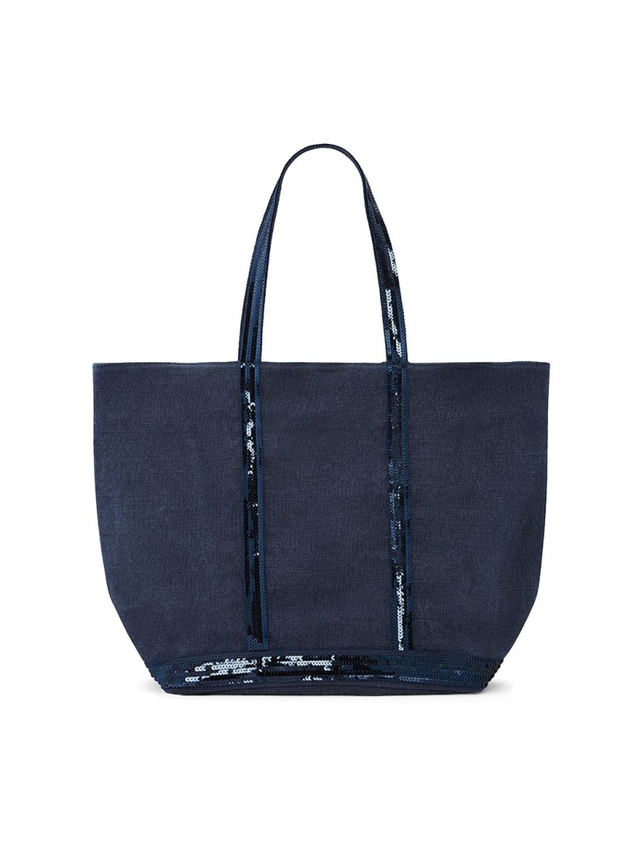 Best Cabas Large Tote In Denim Totes + Satchels