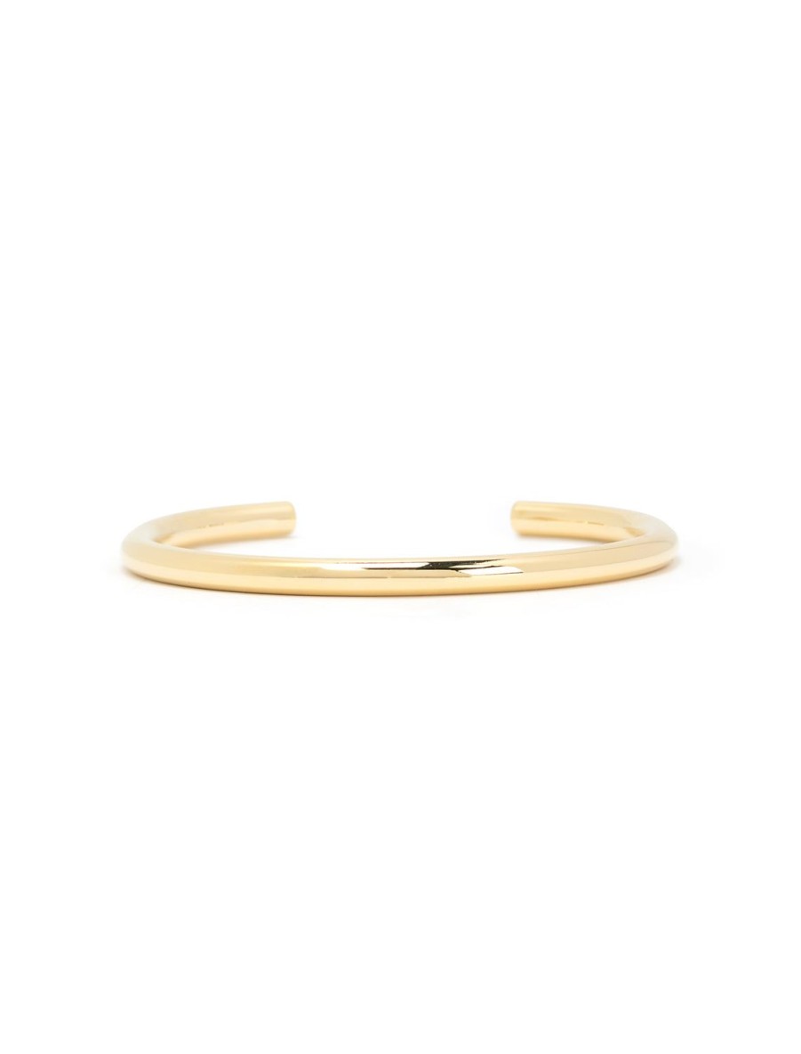 Online Plain Cuff In Gold Cuffs