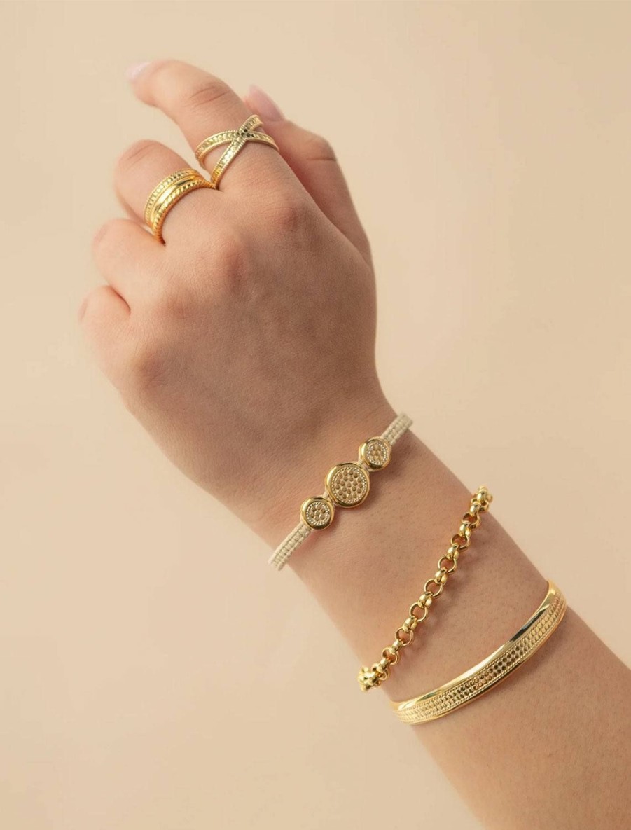 New Classic Triple Stacking Ring In Gold Stacking