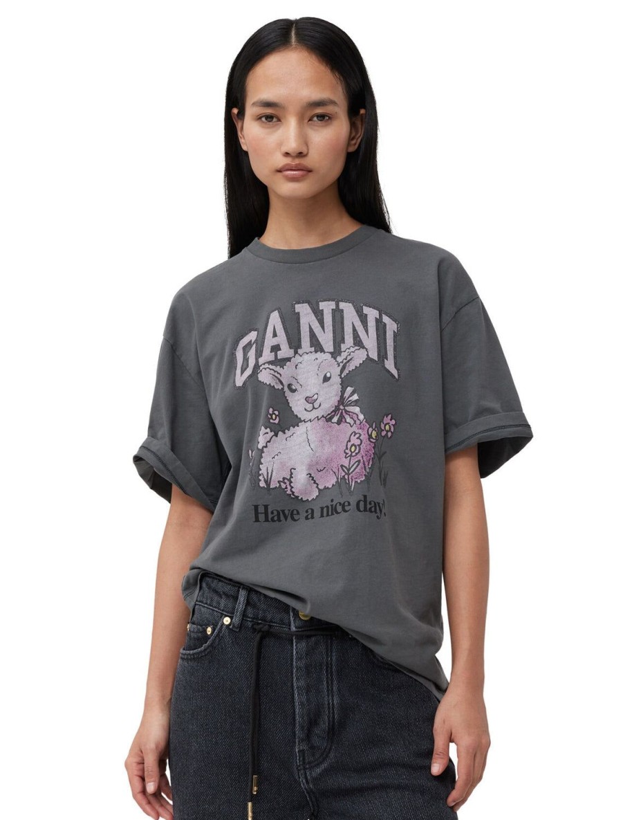 Online Future Heavy Jersey Lamb Tee In Volcanic Ash Lounge Tops + Sweatshirts