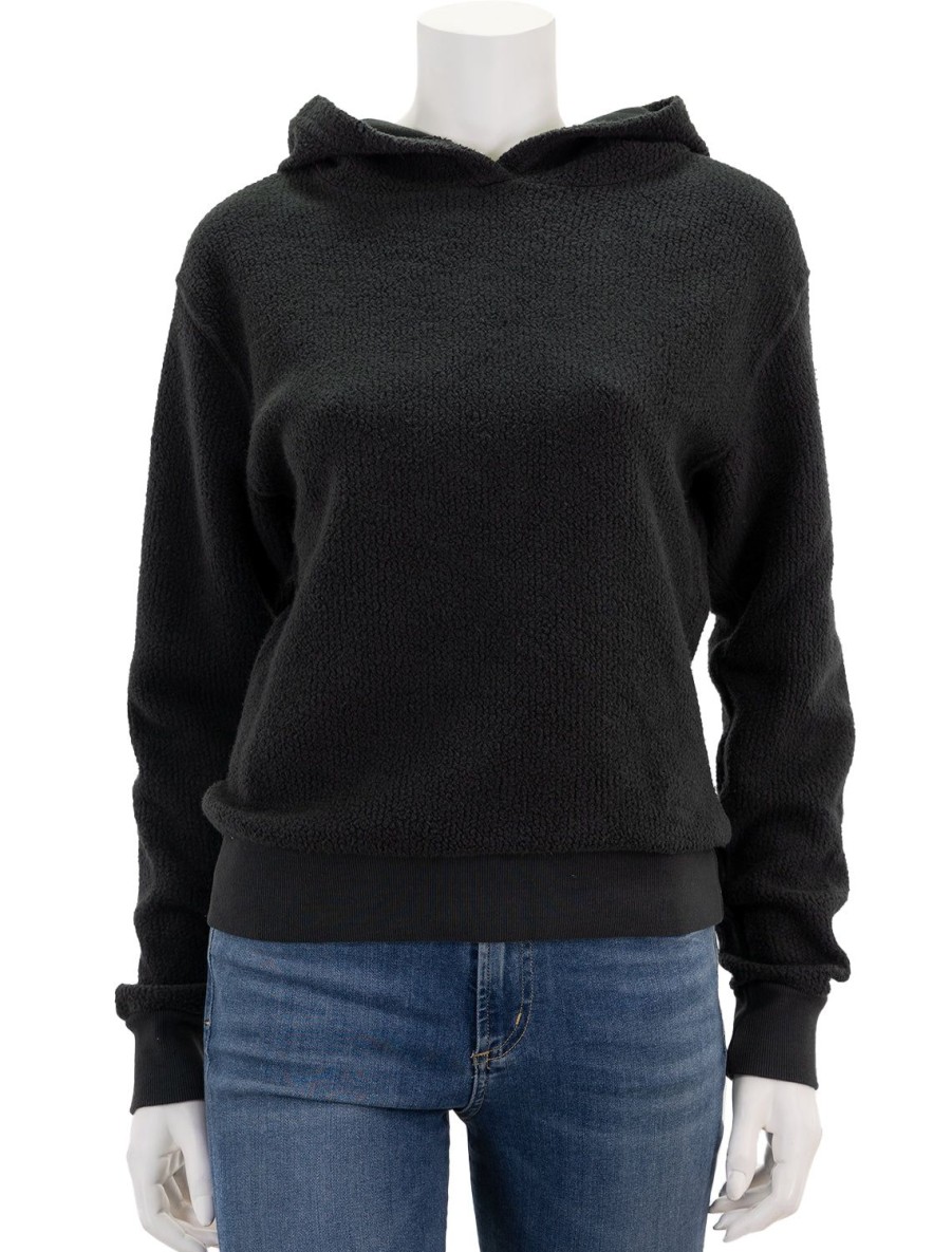 Clearance Reese Hoodie In Vintage Black Lounge Tops + Sweatshirts