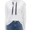 Best Relaxed Superfine Slub Hoodie In White Sweatshirts + Hoodies