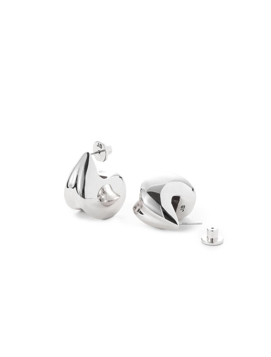 Best Nouveaux Puff Earrings In Silver Hoops