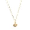 Hot Mini Pave Zodiac Necklace | Cancer Delicate