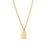 Wholesale Initial Tag Pendant Necklace In Gold | R Delicate