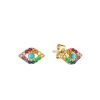 New Rainbow Large Evil Eye Studs Studs