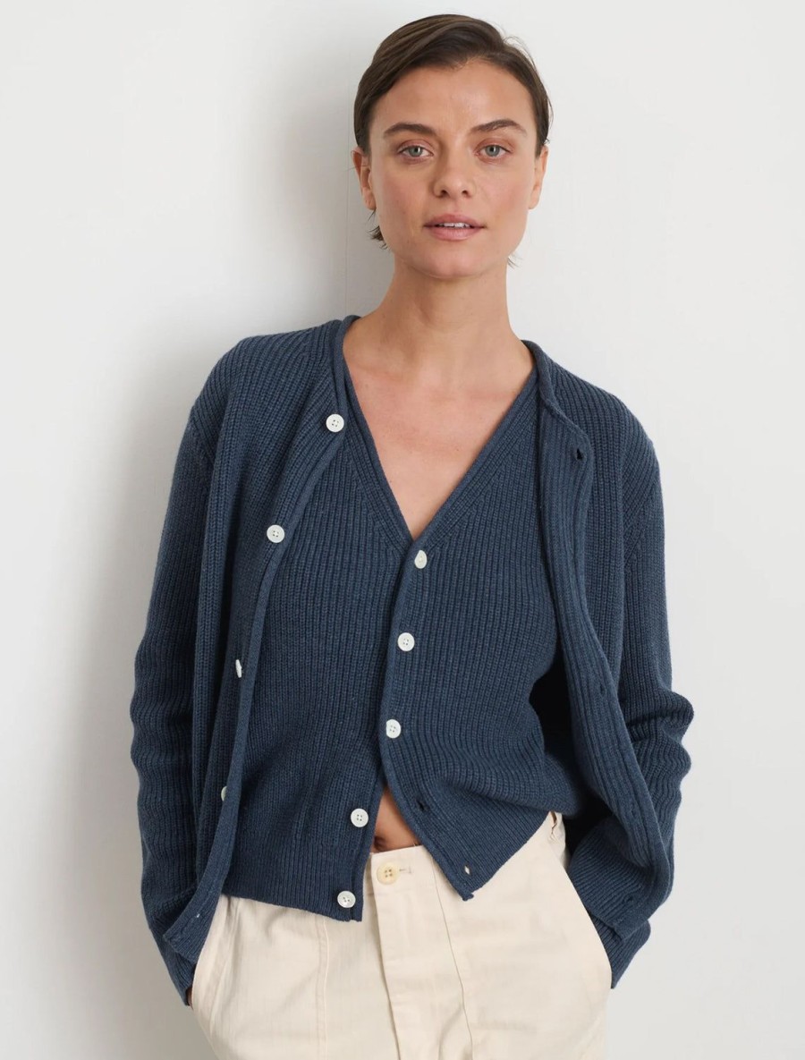 Online Eldridge Cardigan In Navy Cardigans