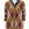 Online Lexie Cardigan In Tan Argyle Cardigans