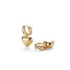 Online New Puffy Heart Huggies In Gold Hoops