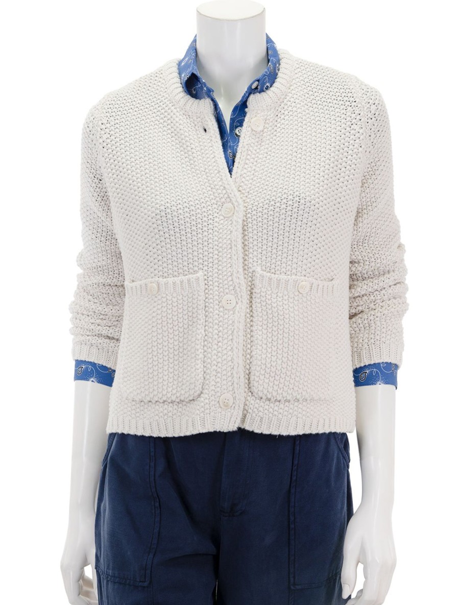 Clearance Andrea Cropped Cardigan In Moonstone Cardigans