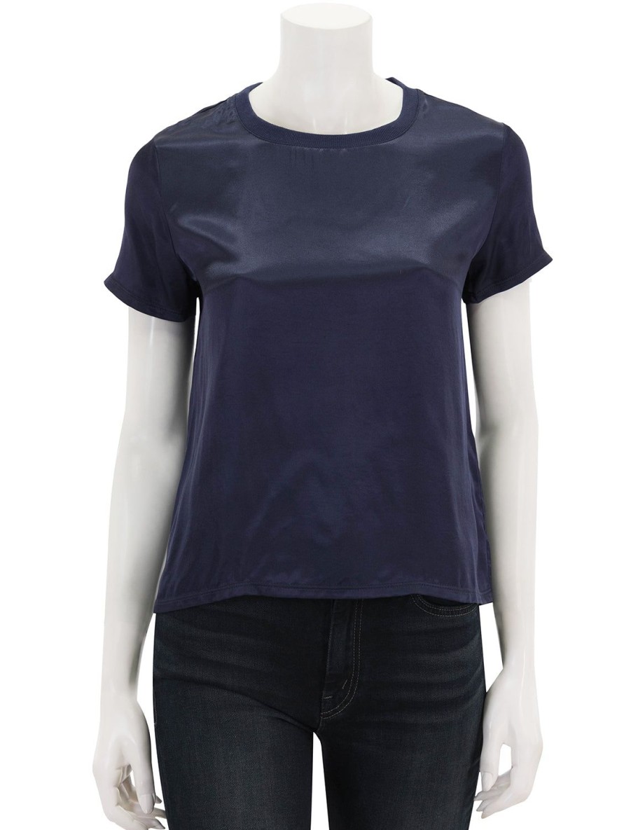 Clearance Marie Boxy Crop Top In It'S Navy Tees