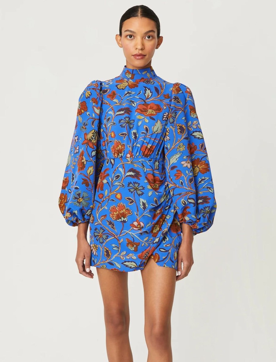 New Luke Dress In Royal Vichy Rose Grande Printed Dresses