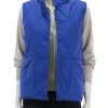 Clearance Reversible Snap Front Vest In Sapphire Jackets