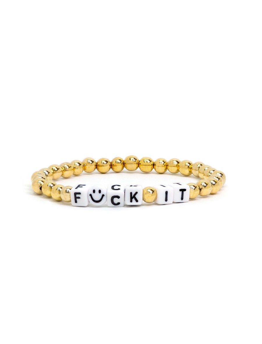 Online F*Ck It Beaded Bracelet Beaded + Wrap