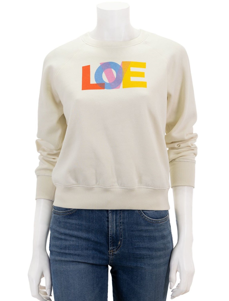 Wholesale Love Sweatshirt In Cream Sweatshirts + Hoodies