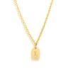 Online Initial Tag Pendant Necklace In Gold | L Delicate