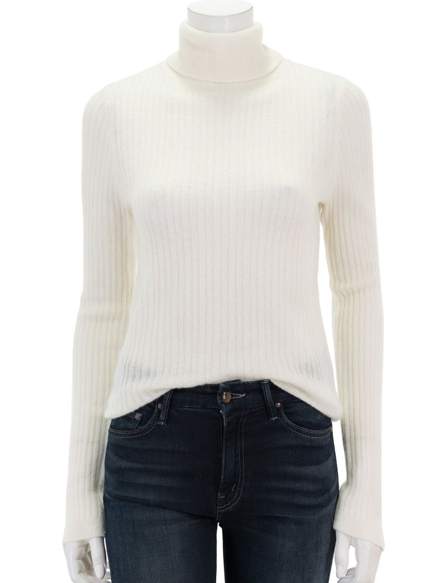 New Lori Turtleneck In Milk Turtleneck + Mock Neck