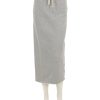 Hot Vintage Terry Midi Skirt In Heather Grey Skirts