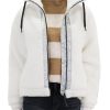 Wholesale Ninetta Zip In White Lounge Tops + Sweatshirts