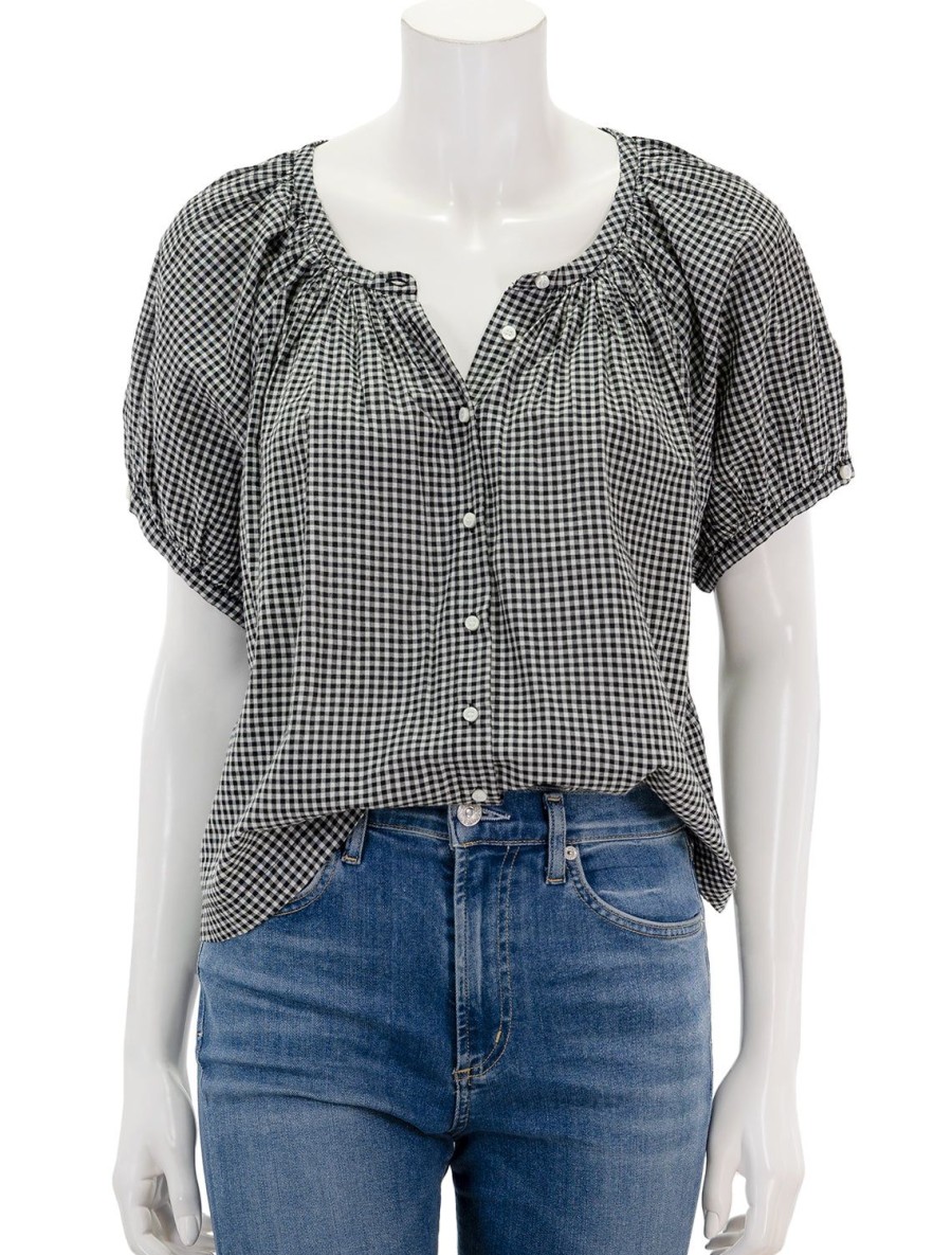 Online June Top In La Maddalena Gingham Blouses