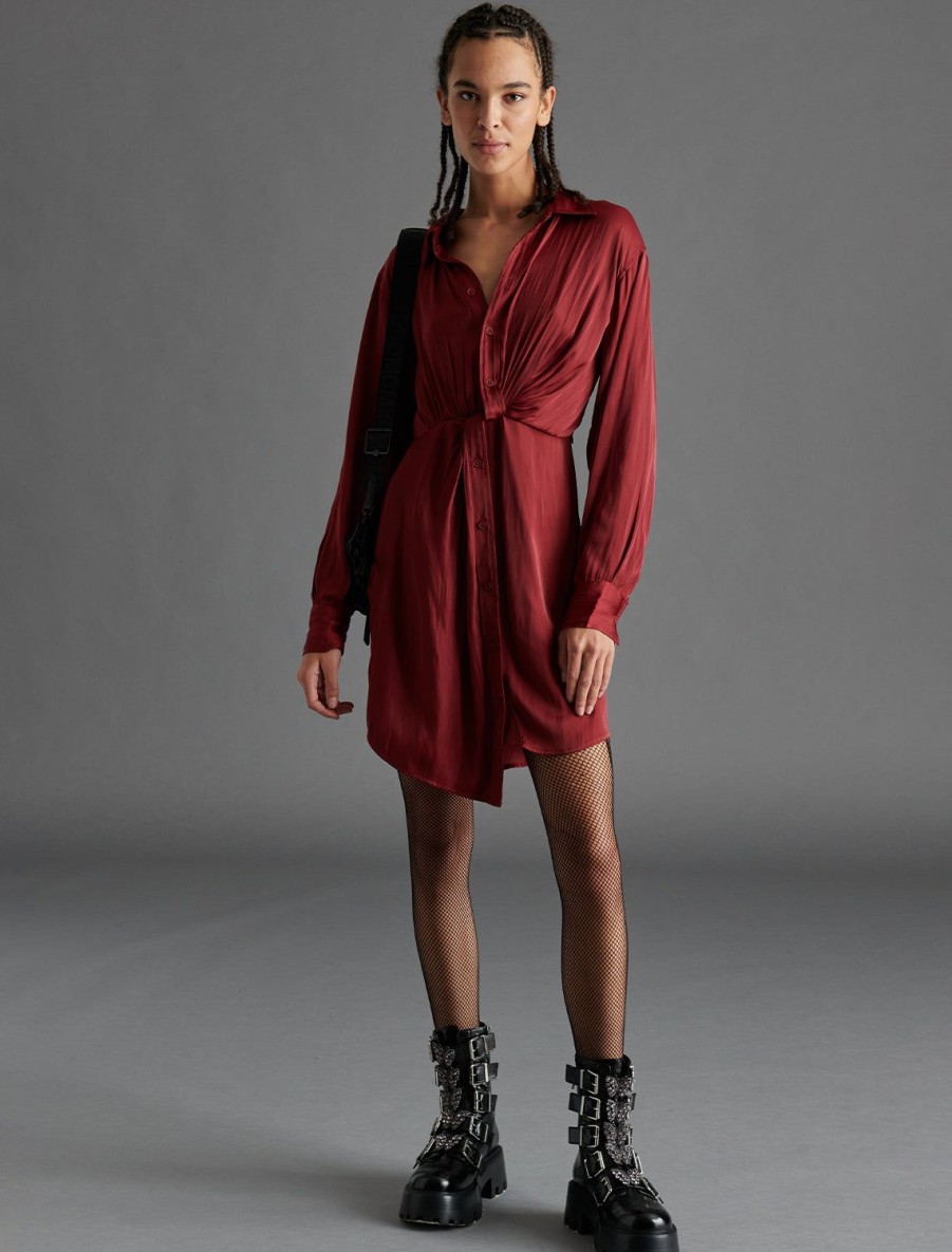 Clearance Barcelona Dress In Wine Day To Night Dresses