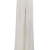 Online Neve Mid Waisted Wideleg Trouser In Ivory Crepe Trousers