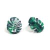 Online Monstera Leaf Studs Studs