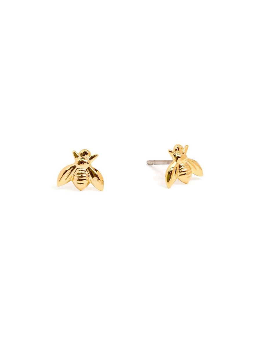 Hot Bee Studs In Gold Studs