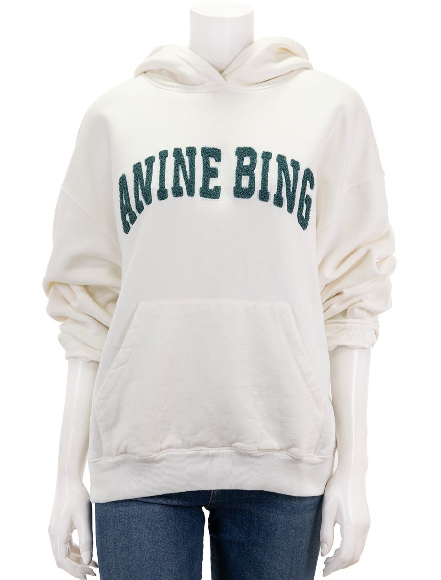 Online Harvey Sweatshirt In Ivory And Sage Lounge Tops + Sweatshirts