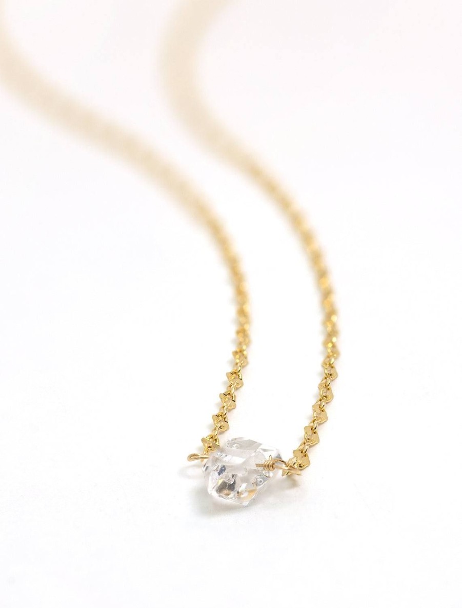 Clearance Herkimer Diamond Necklace Delicate