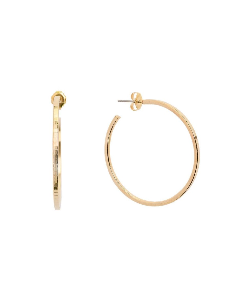 Wholesale Disco Ball Hoops In Gold Hoops