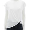 Best Muscle Tee With Side Slit In White Tees