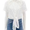 Online Asbury Top In White Eyelet Buttondowns + Shirts