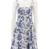 Best Mini Wells Dress In Blue Toile Printed Dresses