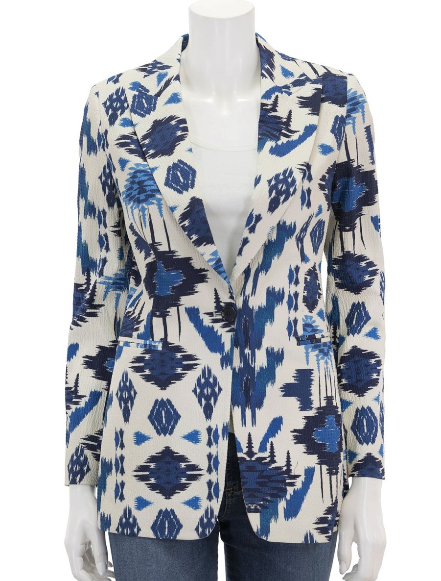 Online Sophia Jacket In Blue Ikat Blazers