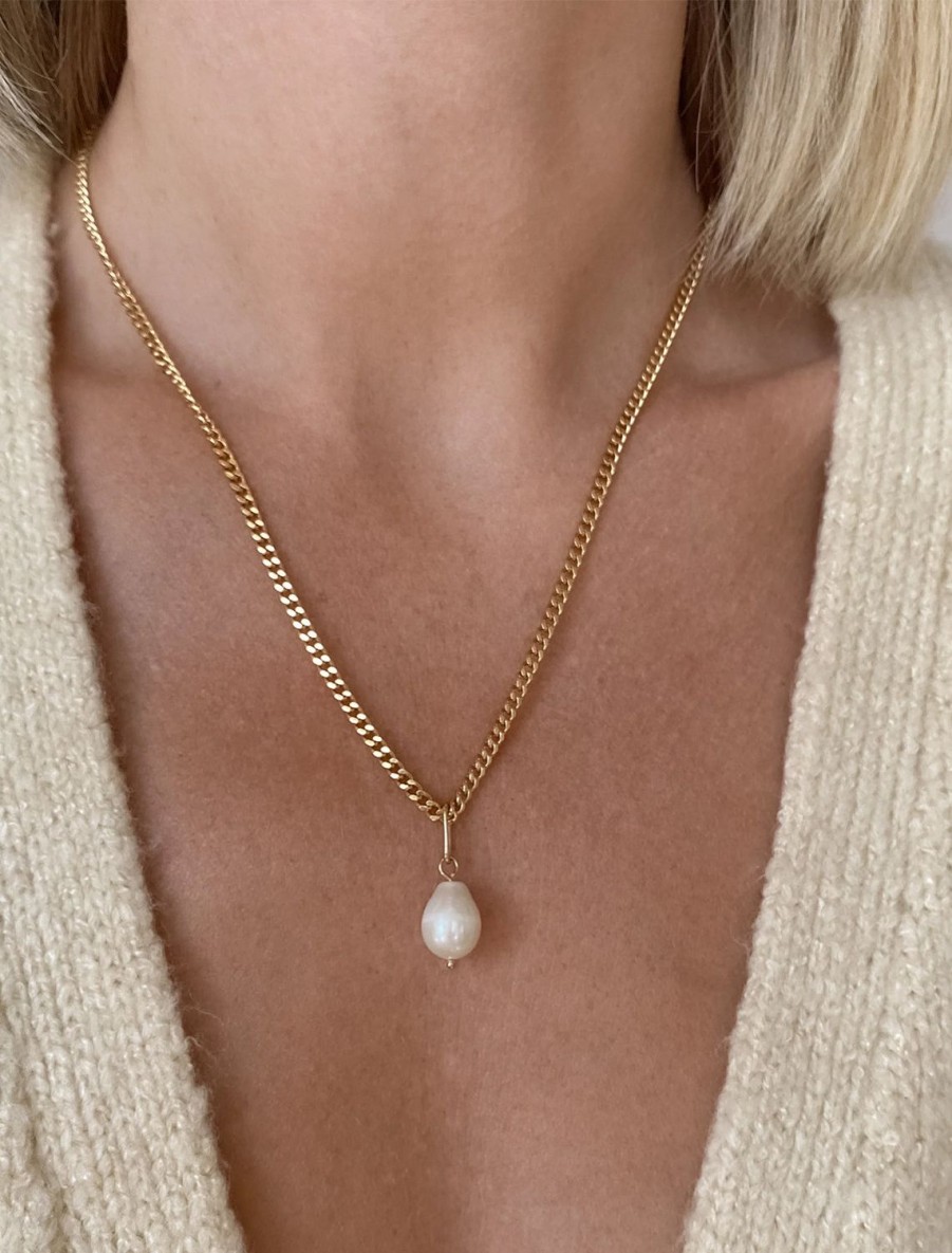 Hot Colette Pearl Curb Necklace Delicate