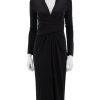 Wholesale Eliana Dress In Black Matte Jersey Occasion Dresses