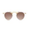 Online St Louis | White Linen Sunglasses