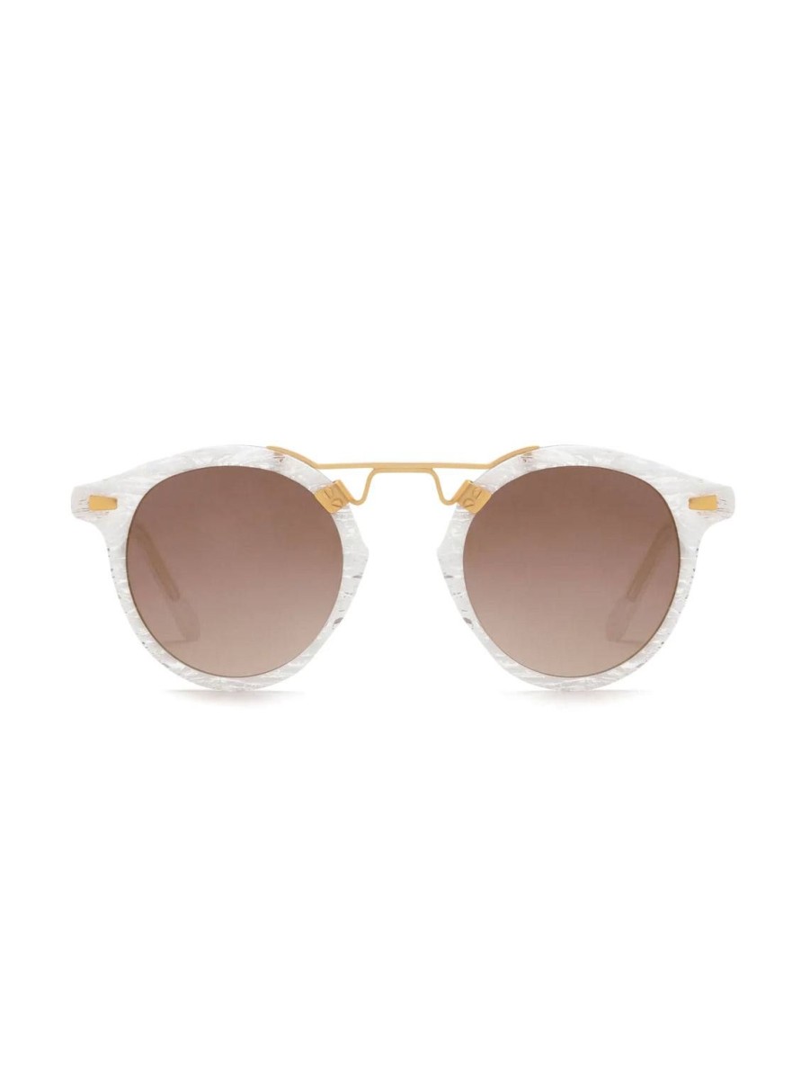 Online St Louis | White Linen Sunglasses