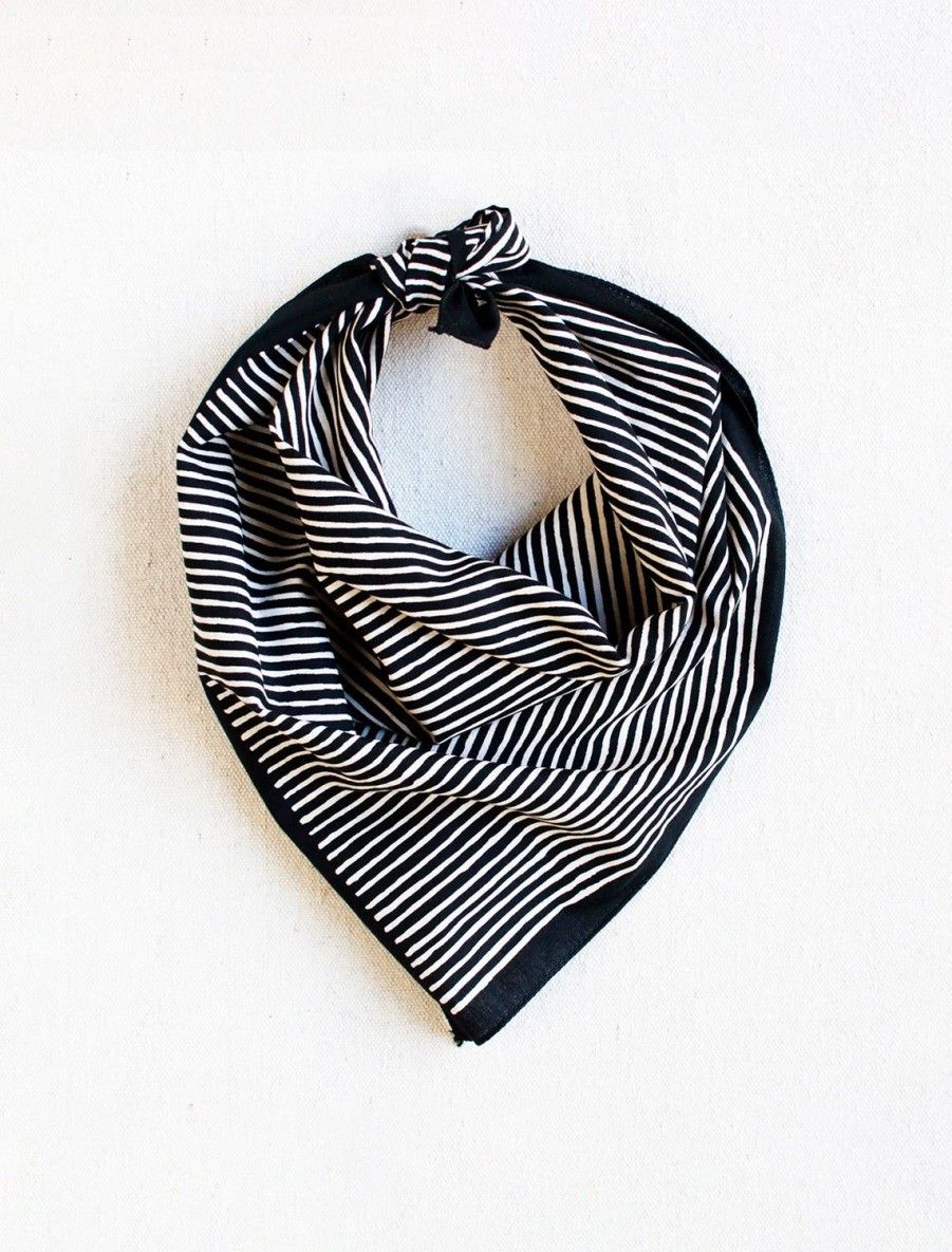 Best Striped Badana - Black Scarves