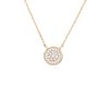 Online Solid Pave Disc Necklace Delicate